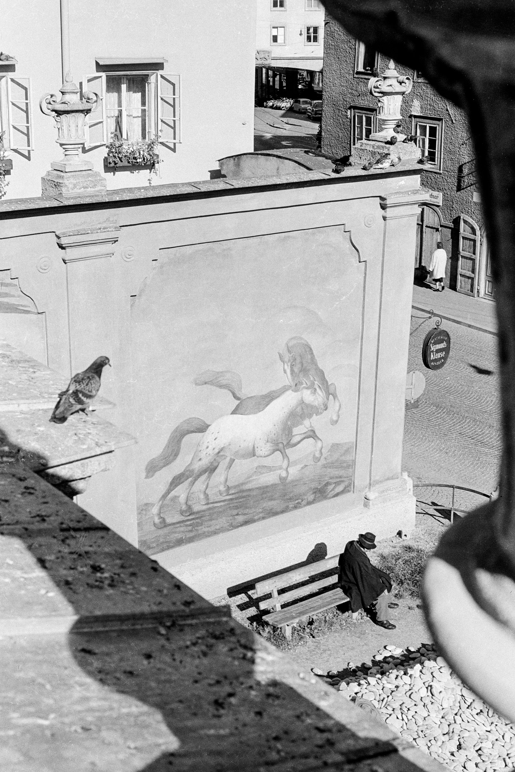 Pferdeschwemme, Salzburg, 1957