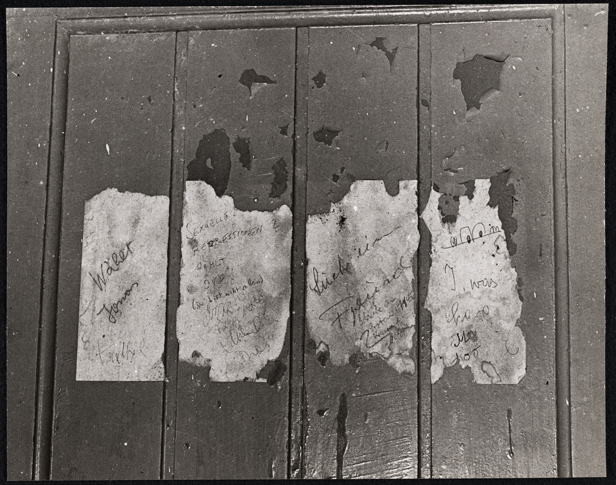 Aus der Serie "Graffiti", 1970-72