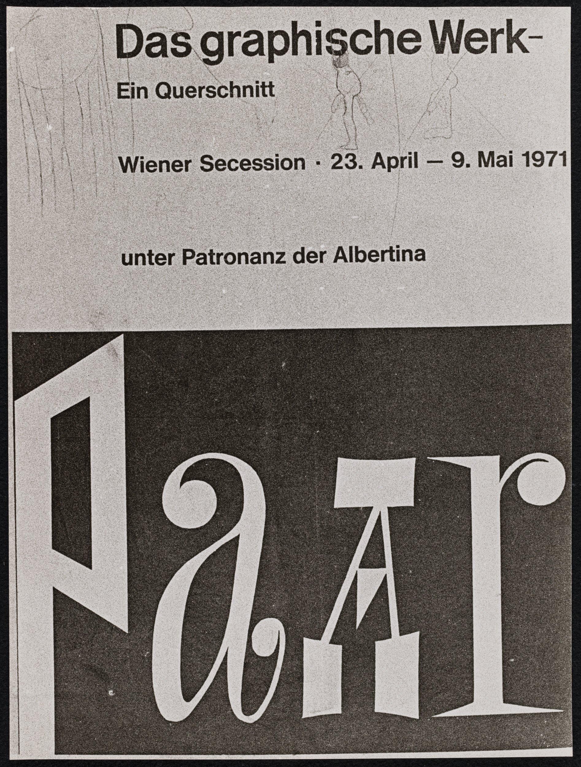 Aus der Serie "Graffiti", 1970-72