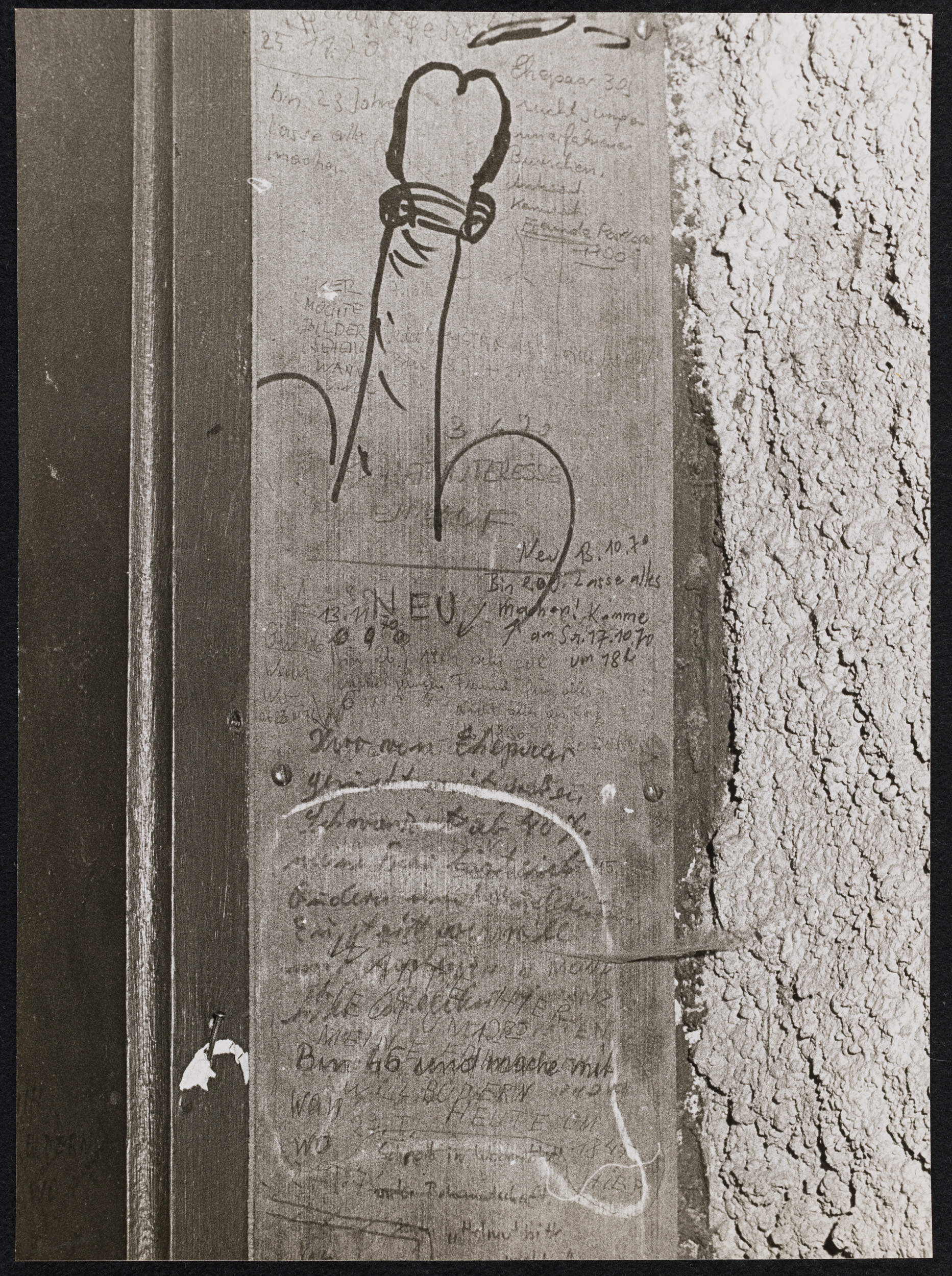 Aus der Serie "Graffiti", 1970-72