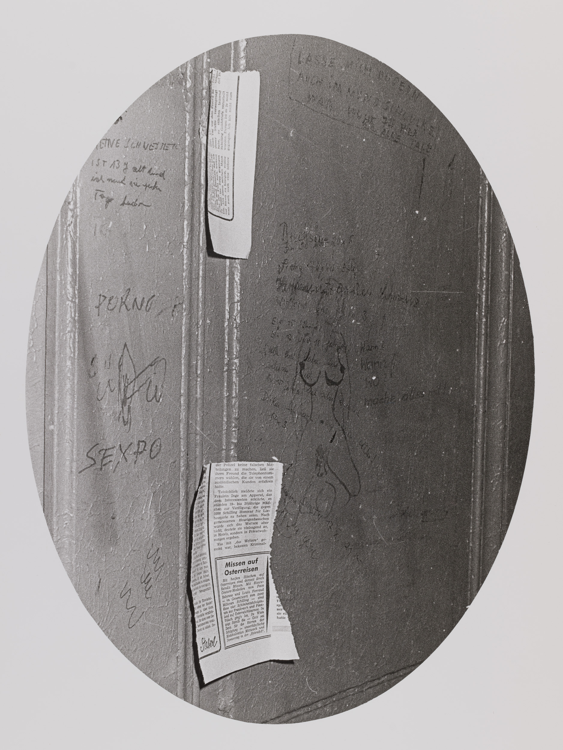 Aus der Serie "Graffiti", 1970-72