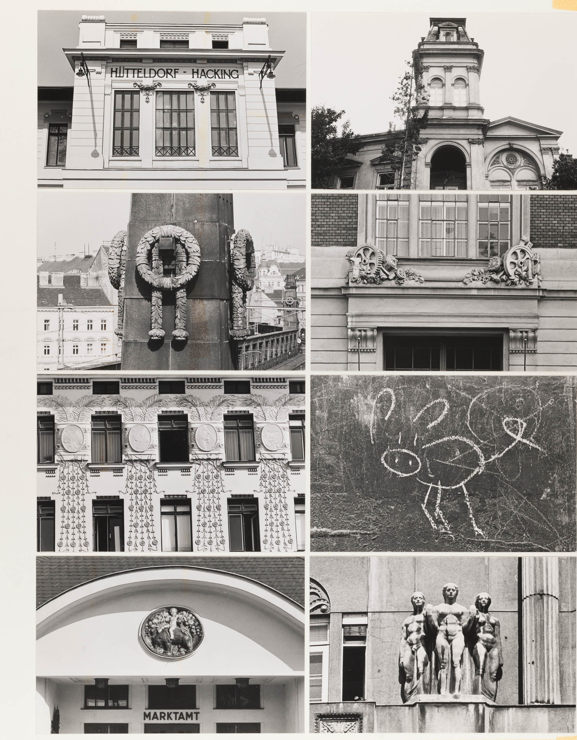 Architekturdetails an der Wien, 1983