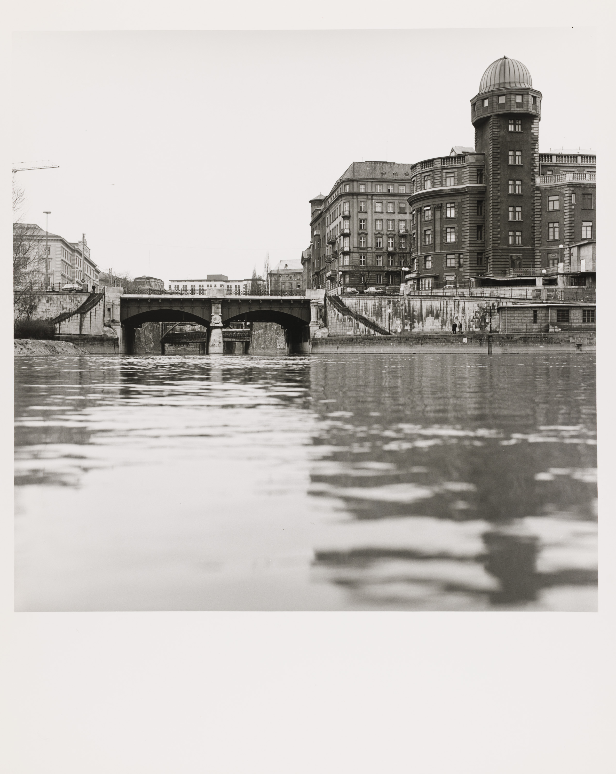 Wienflußmündung und Donaukanal bei der Urania