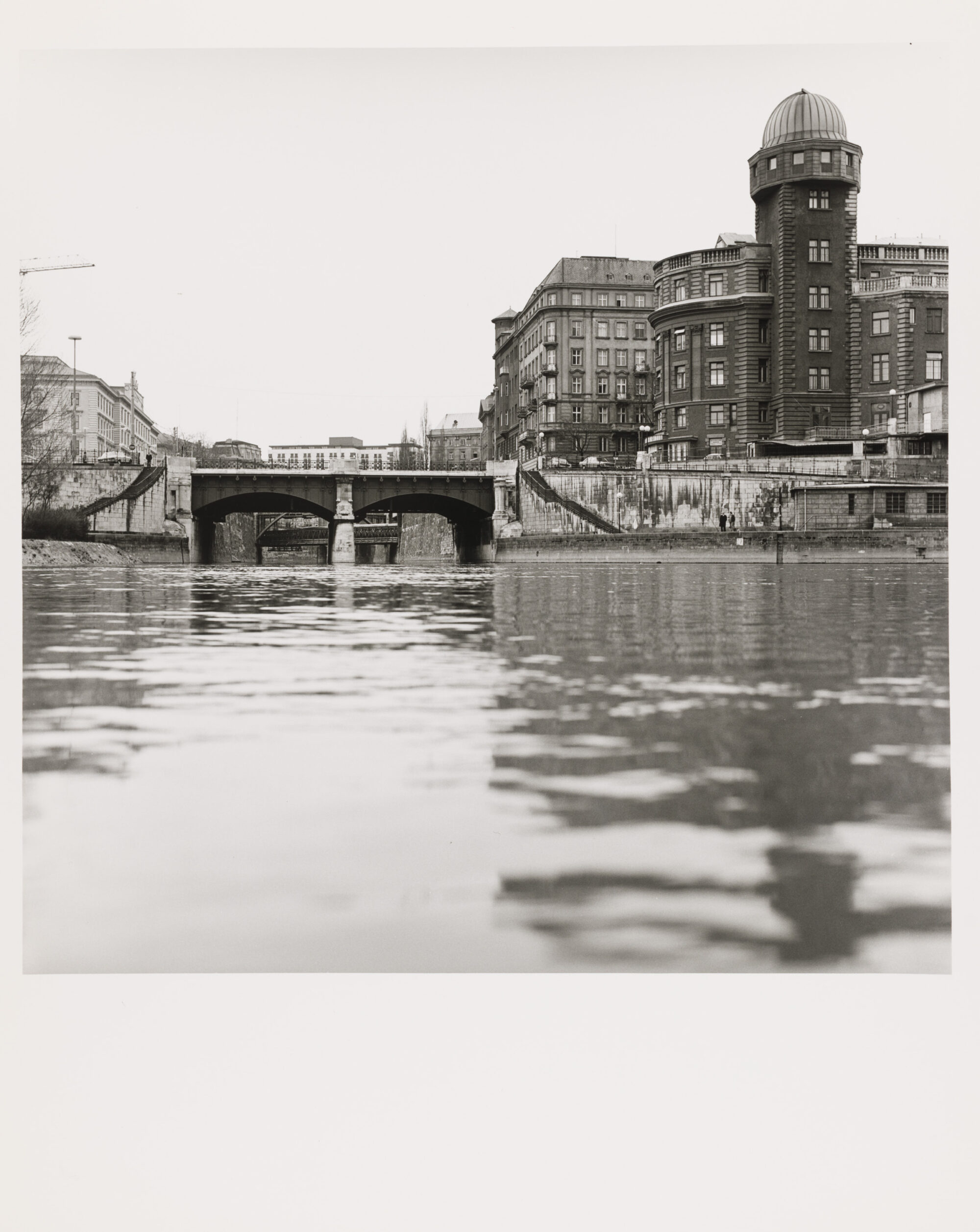 Wienflußmündung und Donaukanal bei der Urania