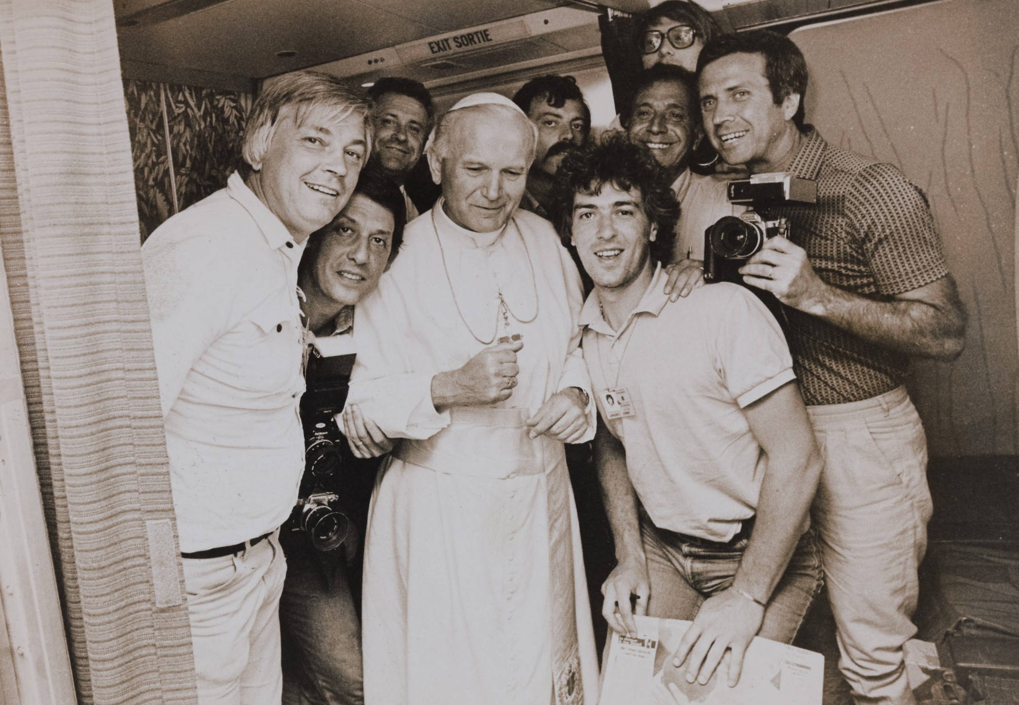 Anonym: Rudi Frey mit Papst, o. D.