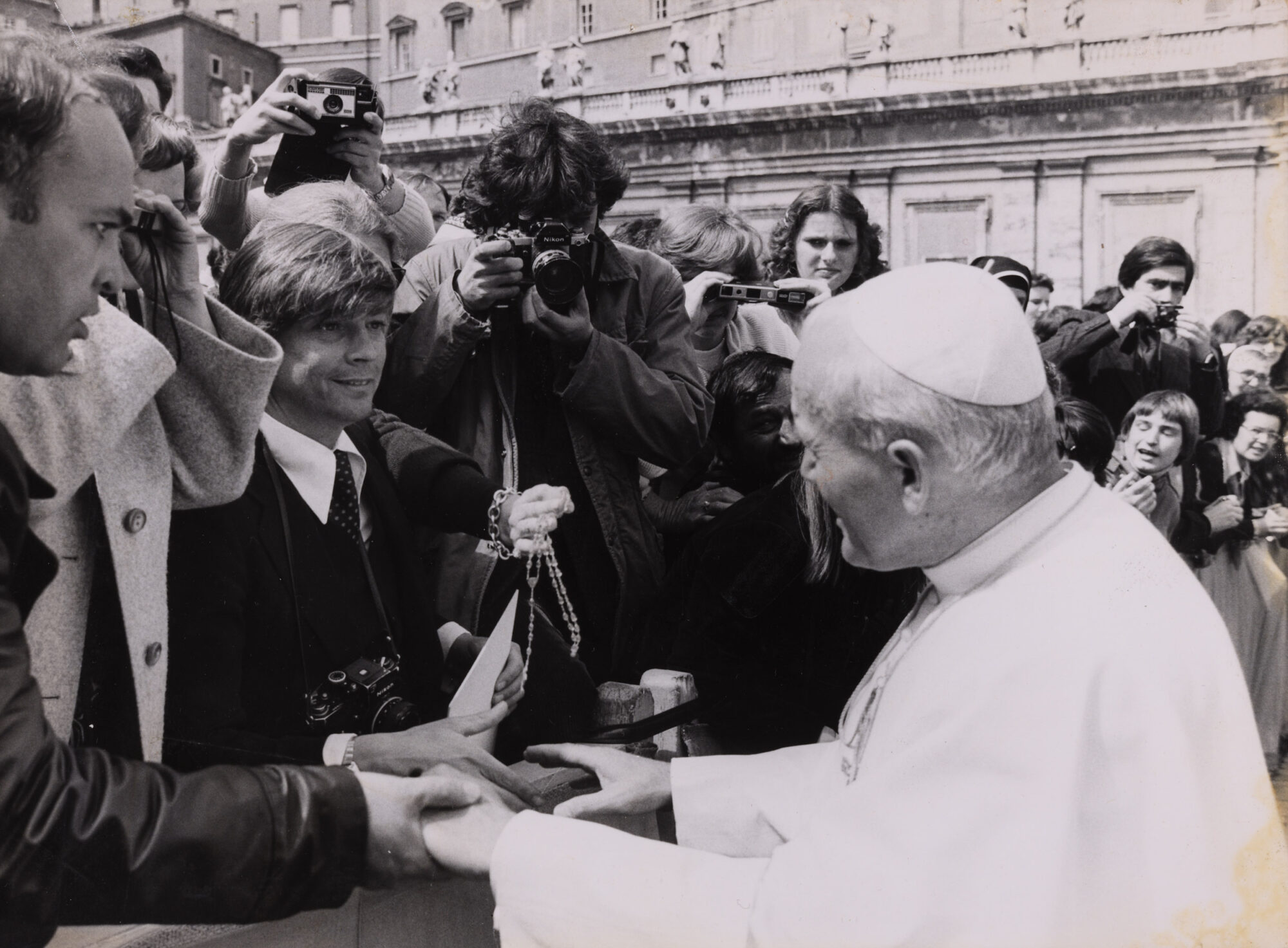 Anonym: Rudi Frey mit Papst, o. D.