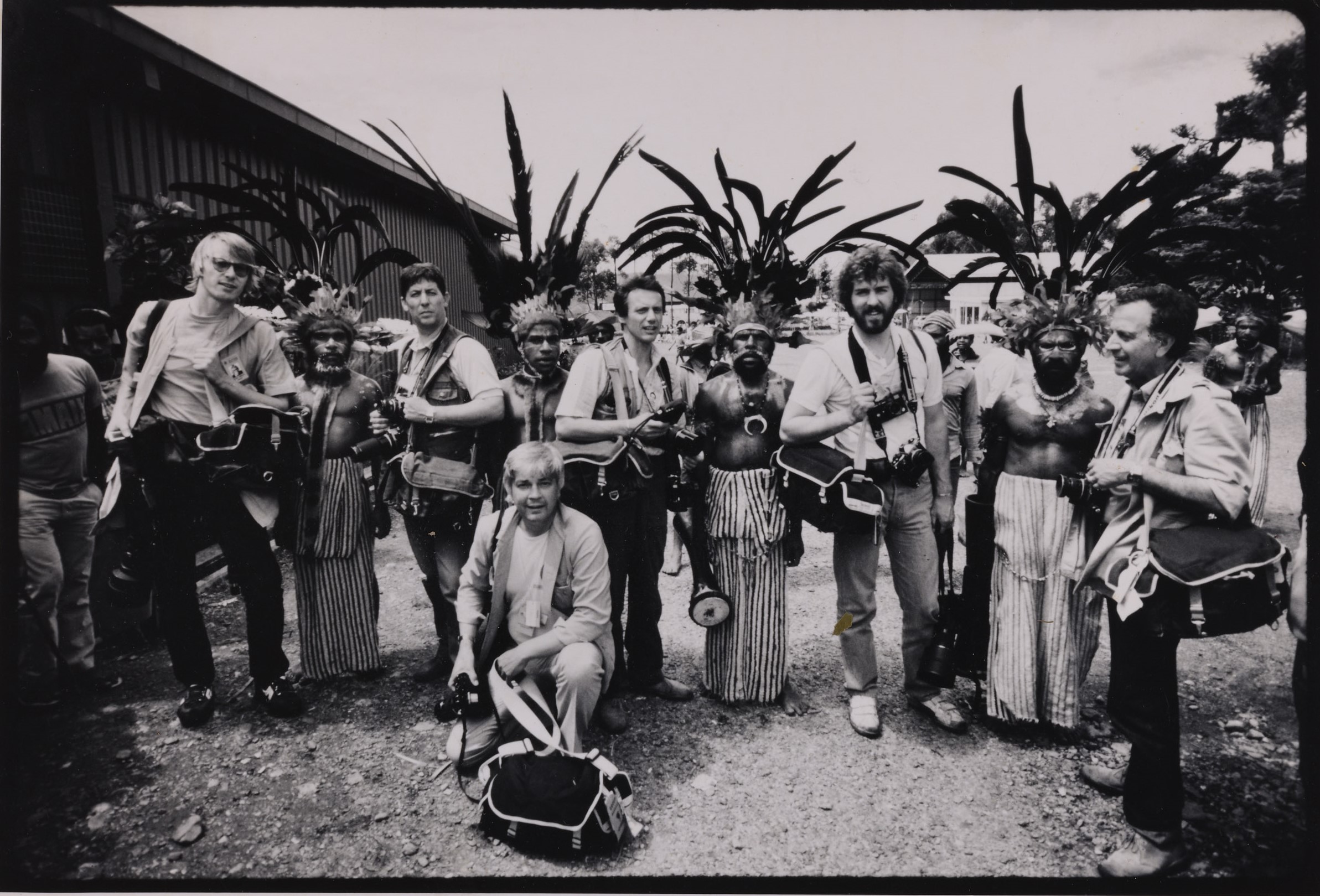 Mount Hagen, Papua New Guinee, Rudi Frey mit Kollegen, o. D.