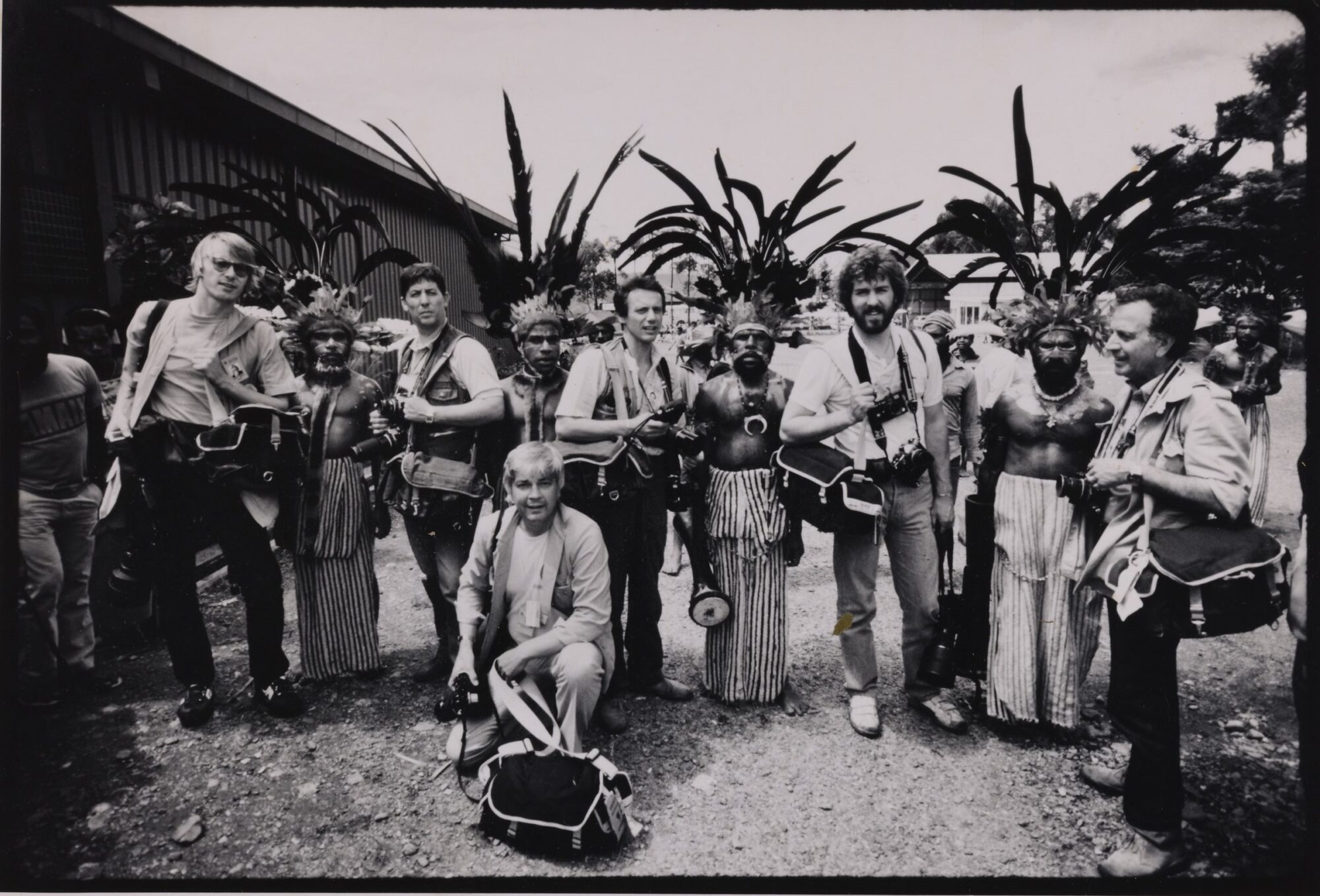 Mount Hagen, Papua New Guinee, Rudi Frey mit Kollegen, o. D.