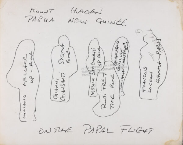 Mount Hagen, Papua New Guinee, Rudi Frey mit Kollegen, o. D. Rückseite