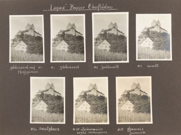 Technische Musterbilder Agfa Fotoschule, Berlin, 1931
