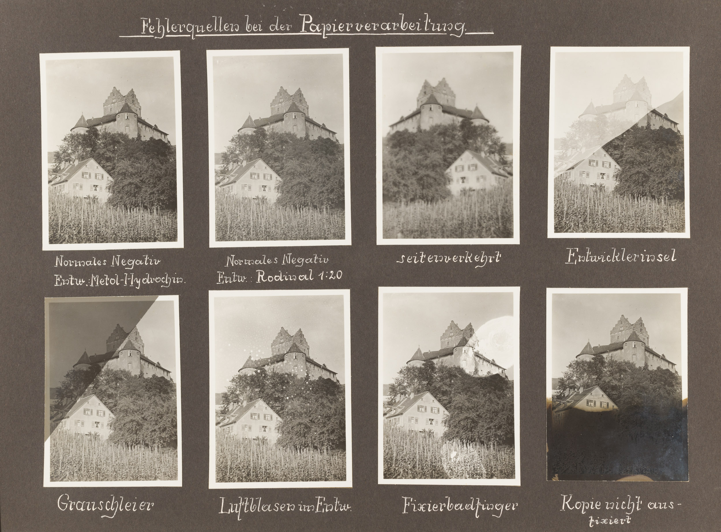 Technische Musterbilder Agfa Fotoschule, Berlin, 1931