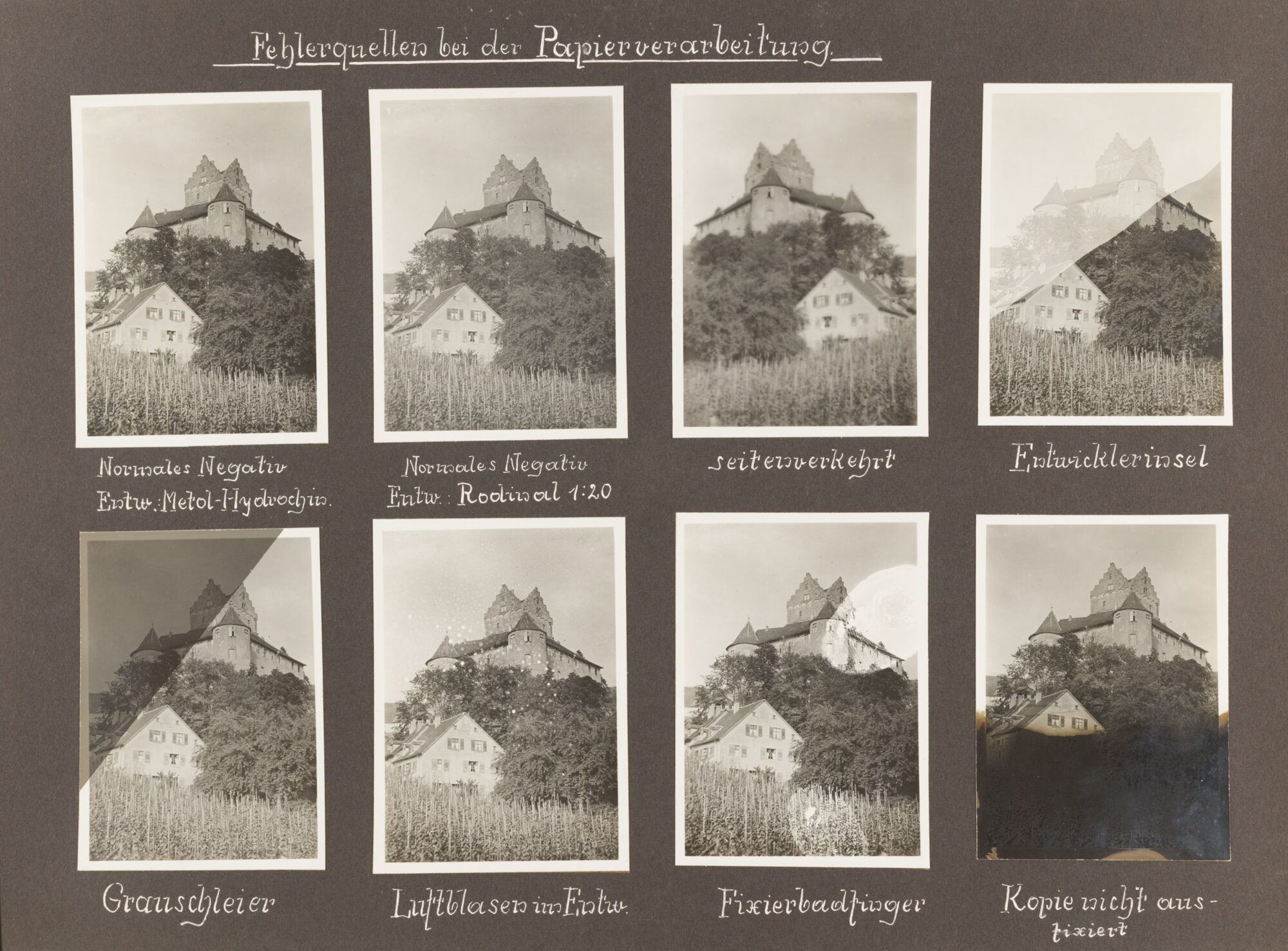Technische Musterbilder Agfa Fotoschule, Berlin, 1931
