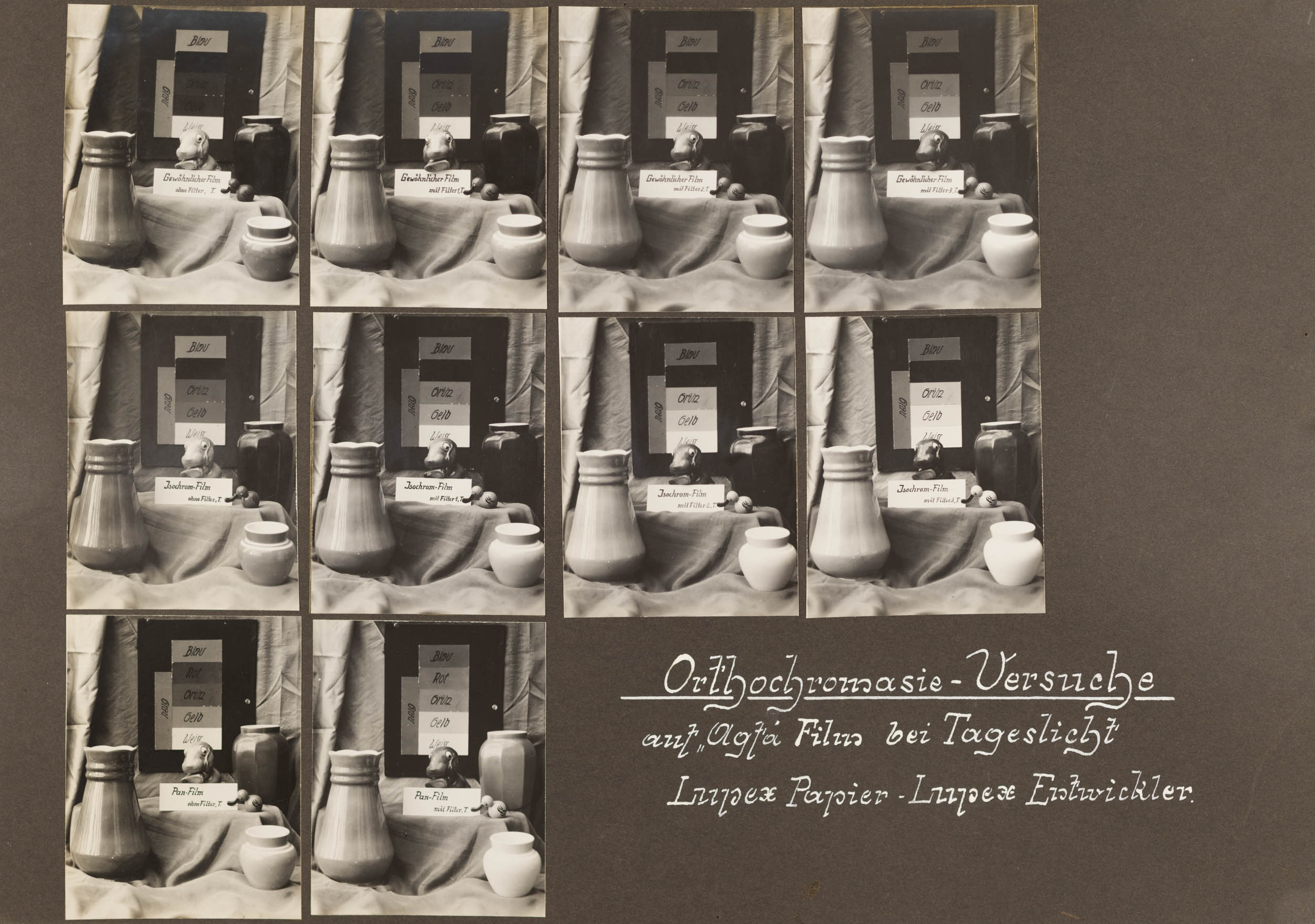 Technische Musterbilder Agfa Fotoschule, Berlin, 1931