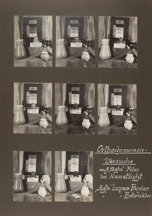 Technische Musterbilder Agfa Fotoschule, Berlin, 1931