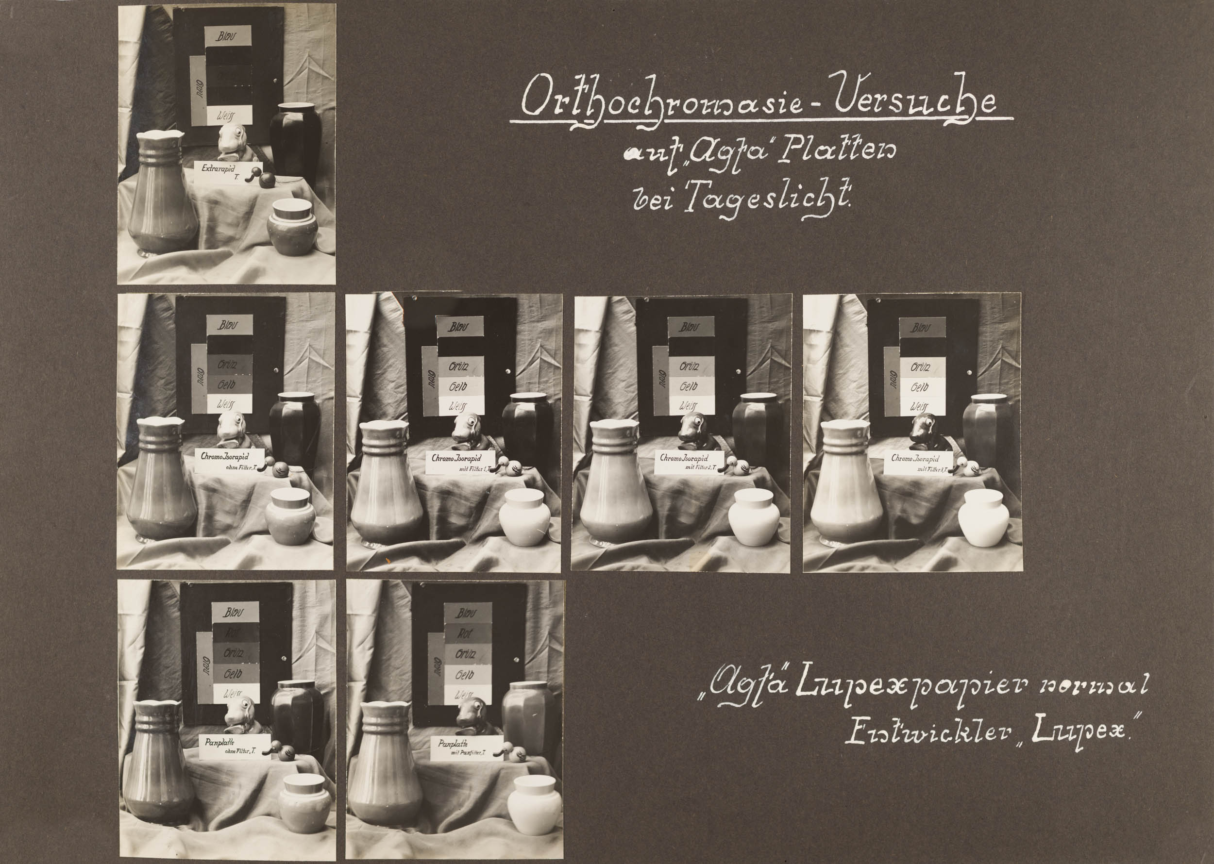 Technische Musterbilder Agfa Fotoschule, Berlin, 1931