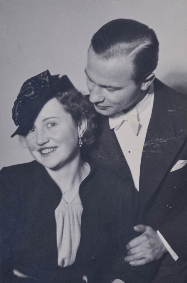 Hochzeitsfoto, Hans und Barbara Rustler, 1938