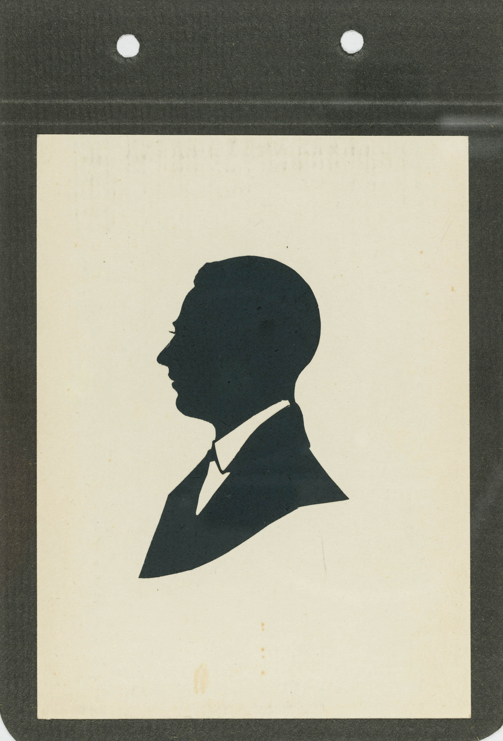 Portrait, Hans Rustler, Scherenschnitt, 1931